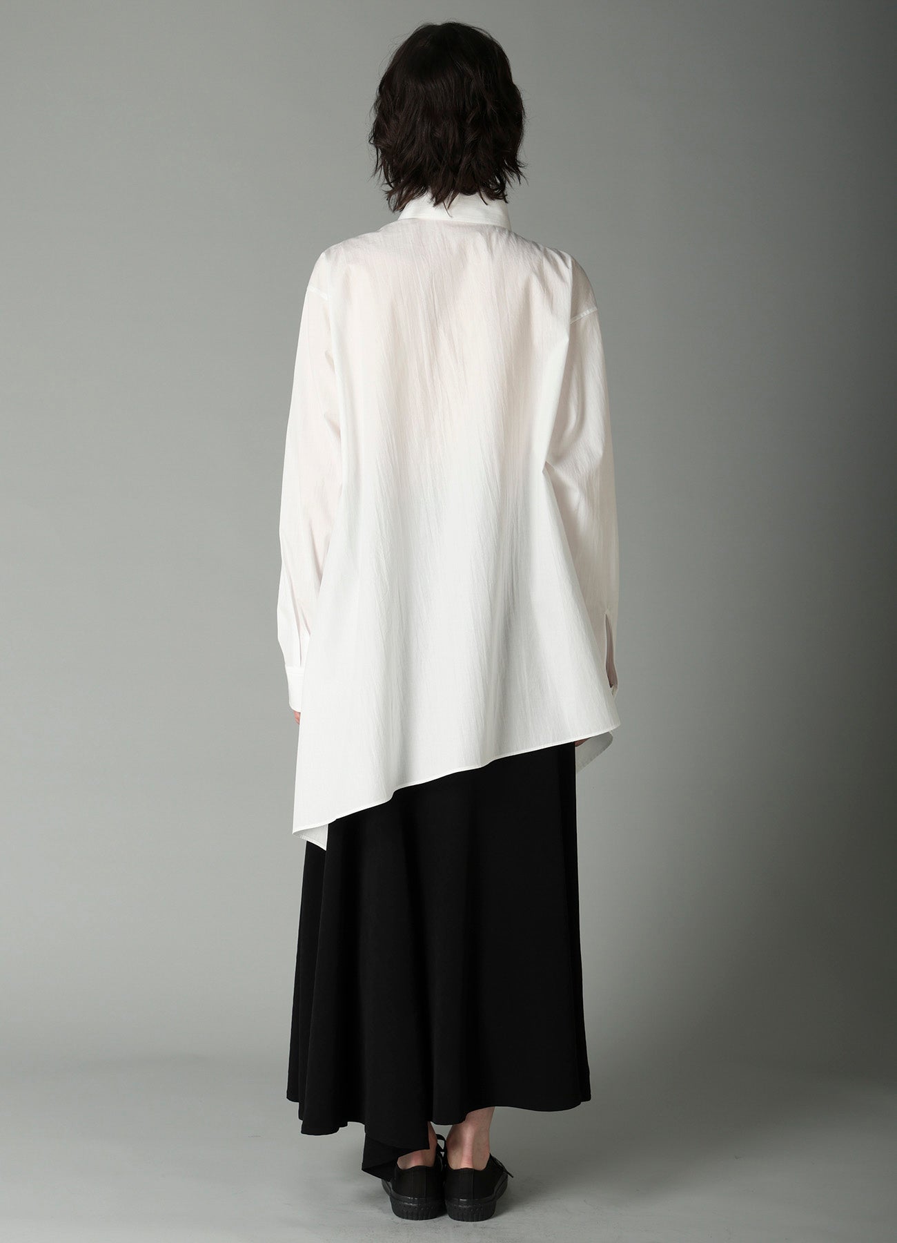 BROAD R LONG ASYMMETRIC BLOUSE