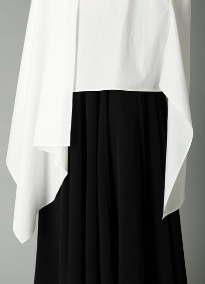 BROAD R LONG ASYMMETRIC BLOUSE