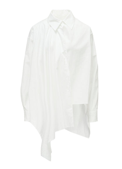 BROAD R LONG ASYMMETRIC BLOUSE