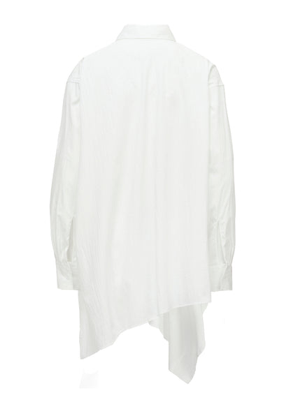 BROAD R LONG ASYMMETRIC BLOUSE