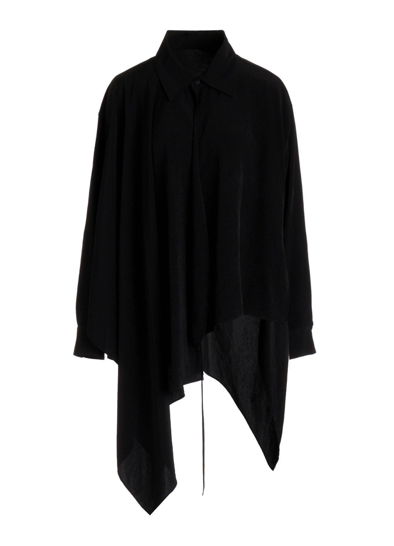 Ta/Pe CREPE DE CHINE R LONG ASYMMETRIC BLOUSE