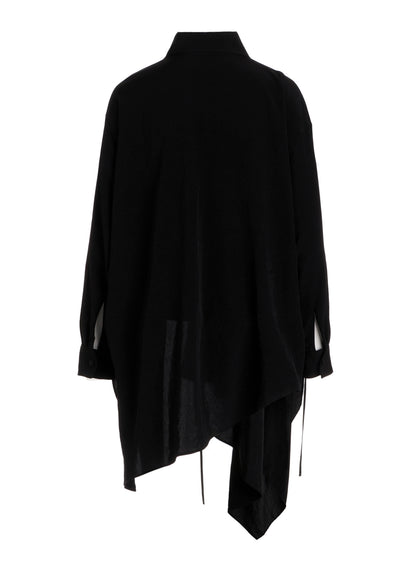Ta/Pe CREPE DE CHINE R LONG ASYMMETRIC BLOUSE