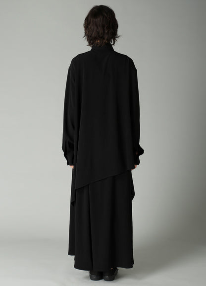 Ta/Pe CREPE DE CHINE R LONG ASYMMETRIC BLOUSE