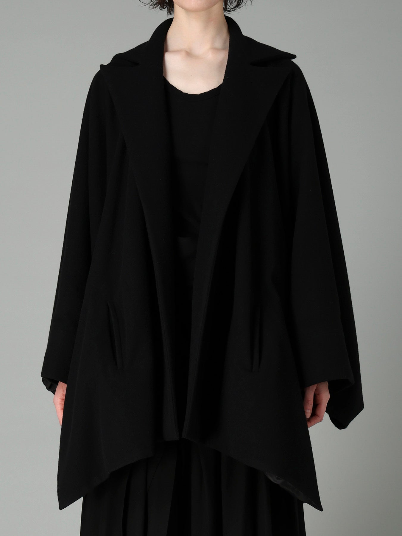ジャケット・アウター AIRY MOSSER BASIC CUTTING COAT AIRY MOSSER CUFFS POINT COAT – THE SHOP YOHJI YAMAMOTO