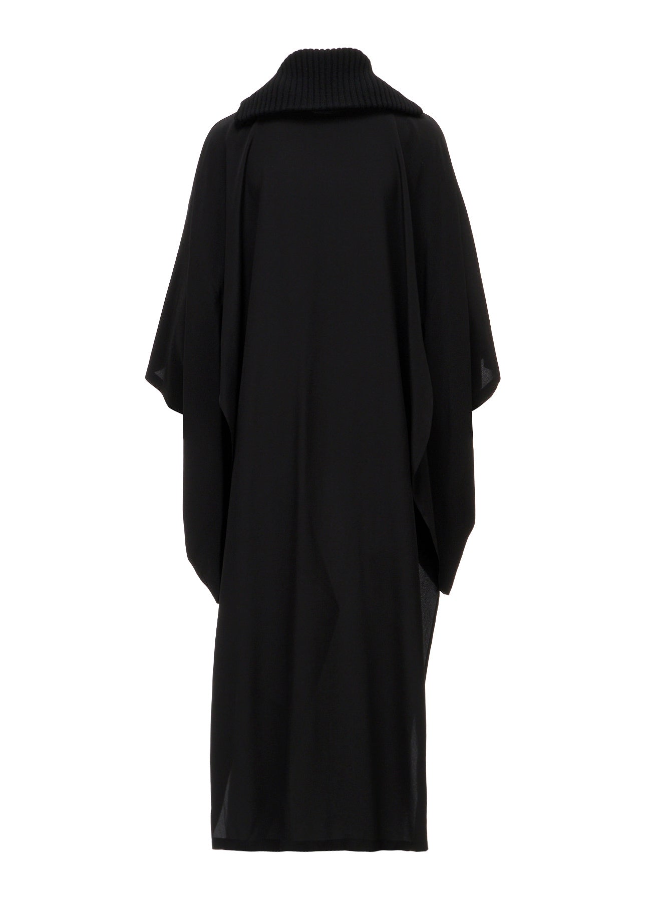 16MOMME DE CHINE KNIT COMBI KIMONO COAT