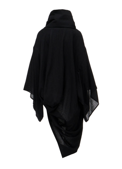 SOFT WOOL STOLE DETAIL COAT