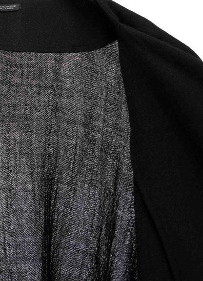 SOFT WOOL STOLE DETAIL COAT