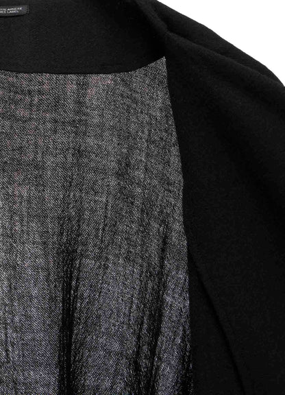 SOFT WOOL STOLE DETAIL COAT