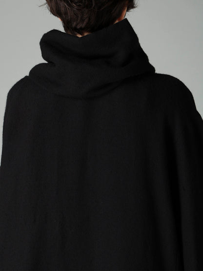 SOFT WOOL STOLE DETAIL COAT