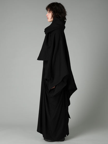 W/Li TWILL STOLE DETAIL COAT