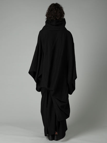 W/Li TWILL STOLE DETAIL COAT