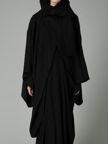 W/Li TWILL STOLE DETAIL COAT
