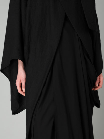 W/Li TWILL STOLE DETAIL COAT