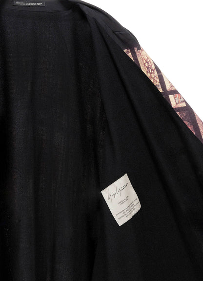 NIGHT SCENE IN YOSHIWARA PEAKED LAPEL CARDIGAN