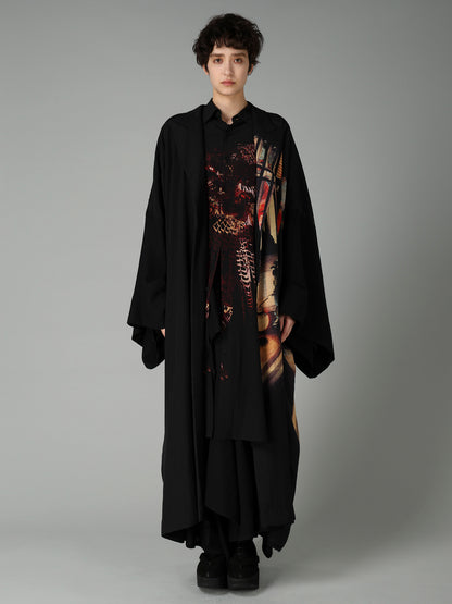 NIGHT SCENE IN YOSHIWARA PEAKED LAPEL CARDIGAN