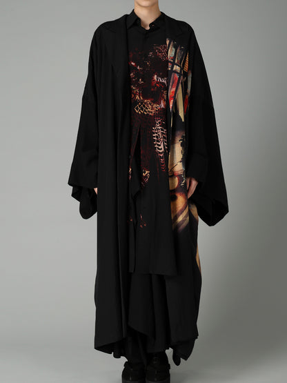 NIGHT SCENE IN YOSHIWARA PEAKED LAPEL CARDIGAN