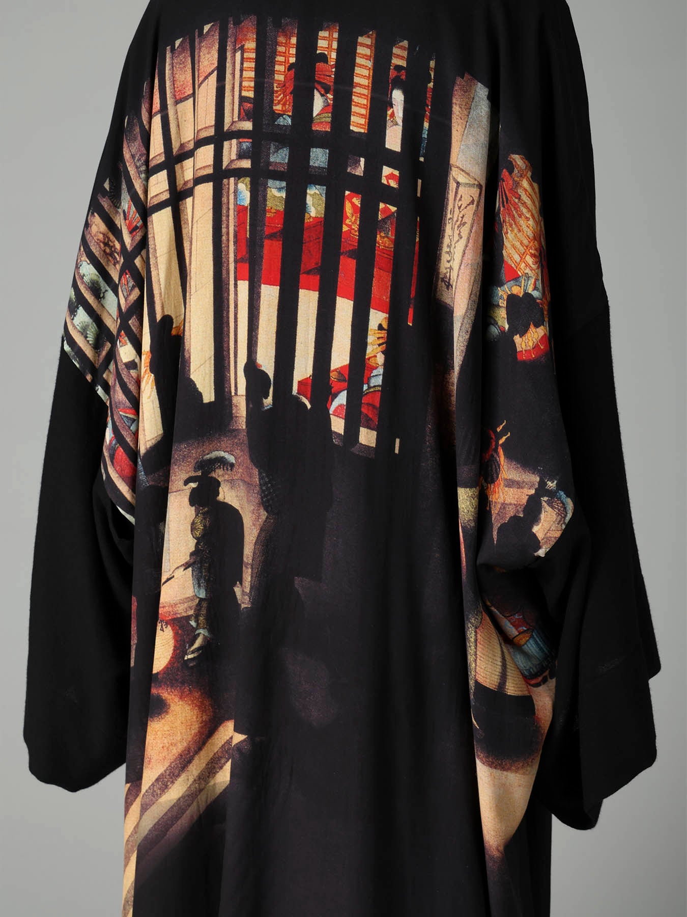 NIGHT SCENE IN YOSHIWARA PEAKED LAPEL CARDIGAN