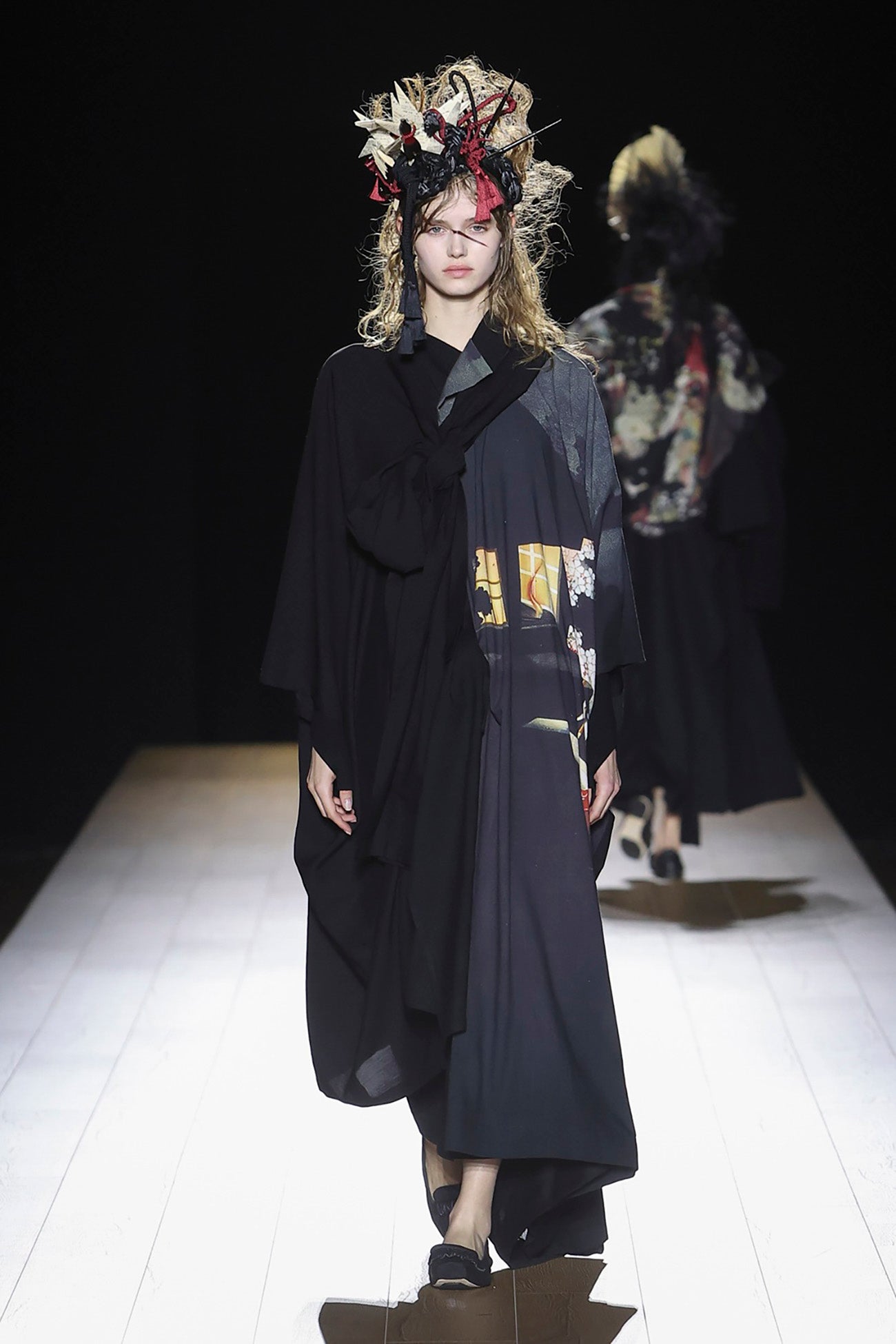 Cu/W HIGH TWISTED SERGE F KNOT DETAIL COAT
