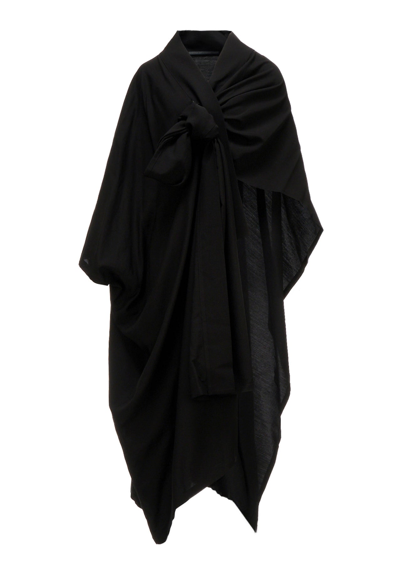 Cu/W HIGH TWISTED SERGE F KNOT DETAIL COAT