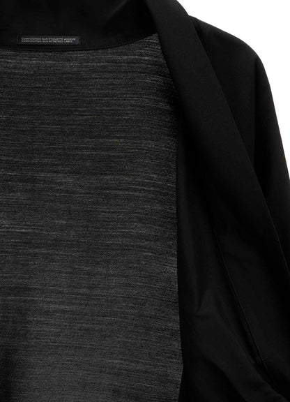 Cu/W HIGH TWISTED SERGE F KNOT DETAIL COAT
