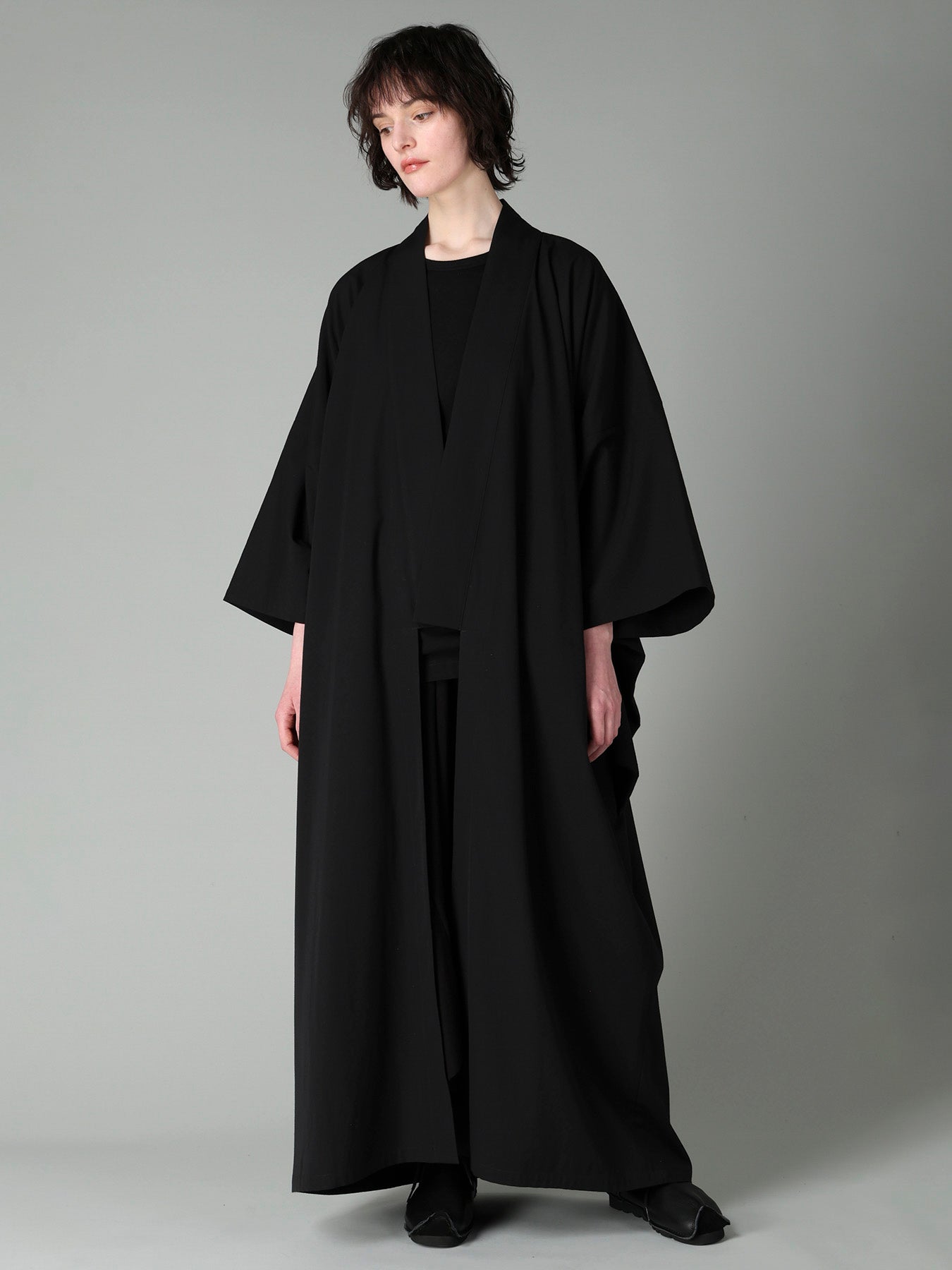 W/C GABARDINE KIMONO HAORI COAT – THE SHOP YOHJI YAMAMOTO