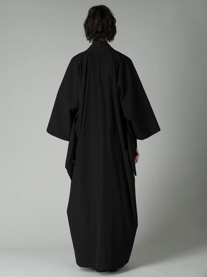 W/C GABARDINE KIMONO HAORI COAT