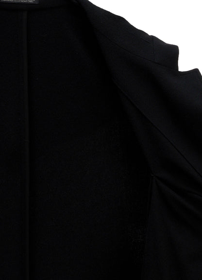 FLANNEL HOODED O SLEEVE COAT