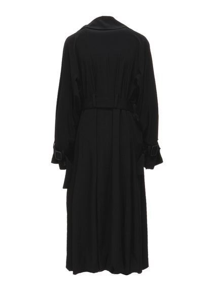 Ta/Pe CREPE DE CHINE SLEEVE GUSSET TRENCH COAT