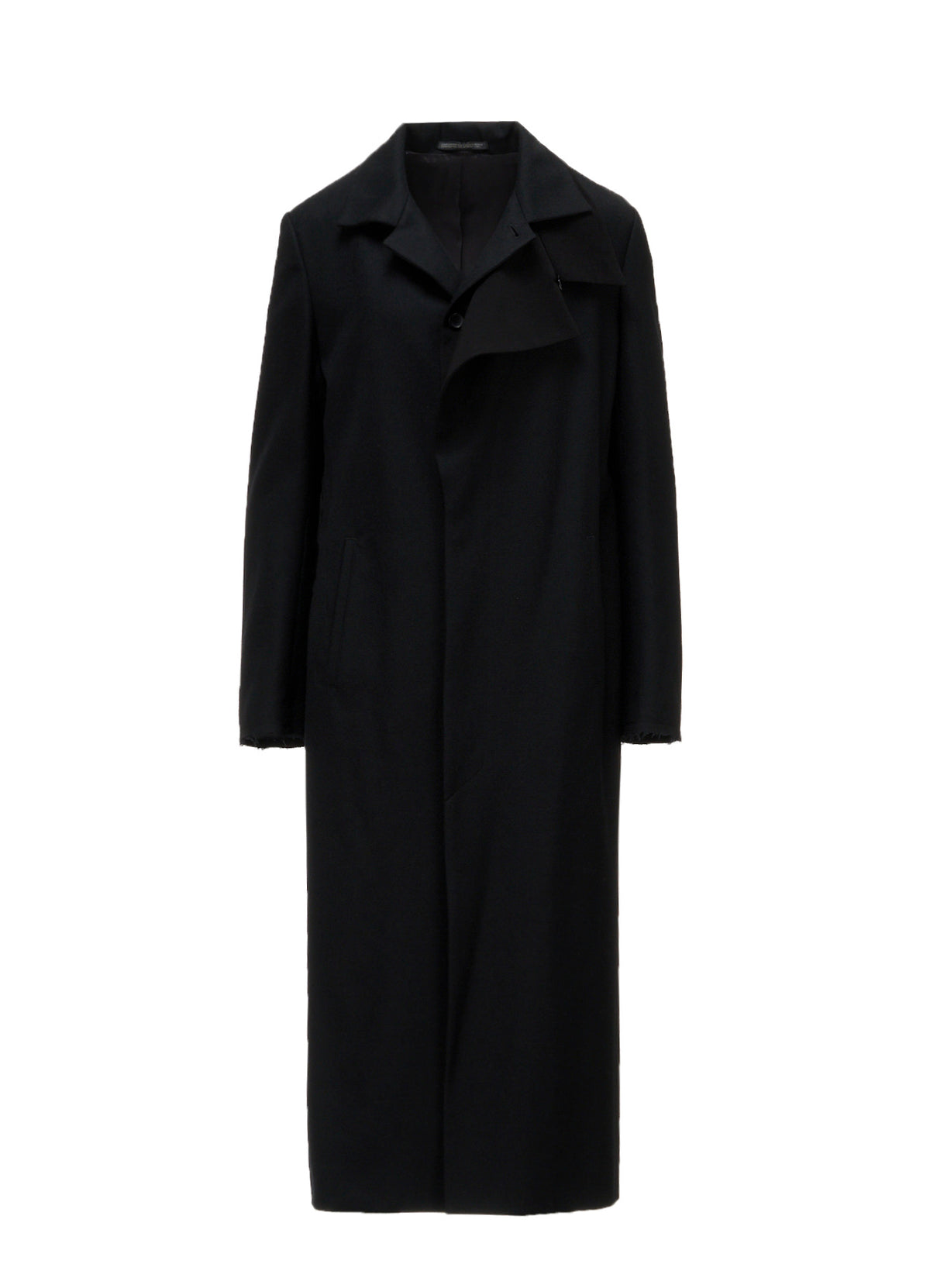 W/SAXONY R DOUBLE LAYERED LONG COAT