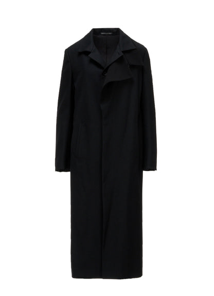 W/SAXONY R DOUBLE LAYERED LONG COAT