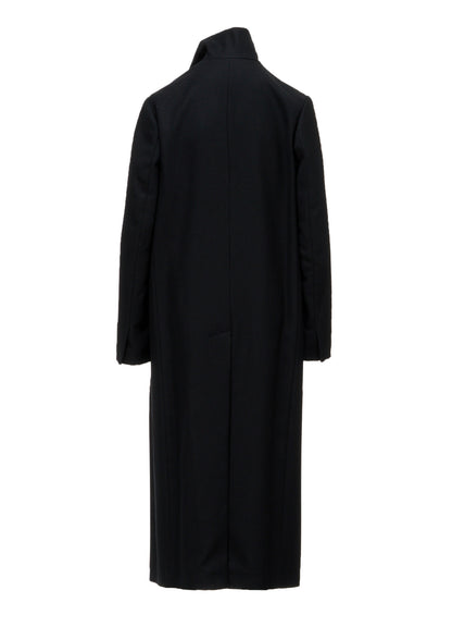 W/SAXONY R DOUBLE LAYERED LONG COAT