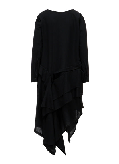 2/72 WOOL VIYELLA RANDOM HEM SHIRTS DRESS B
