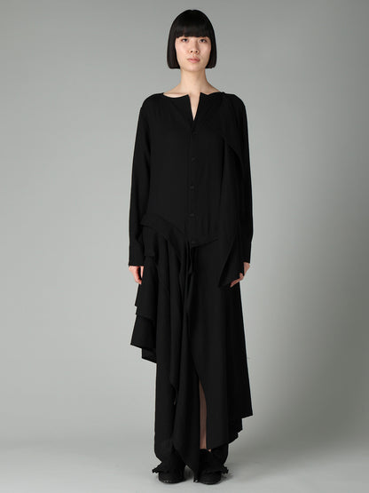 2/72 WOOL VIYELLA RANDOM HEM SHIRTS DRESS B