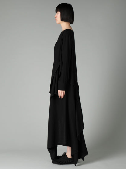 2/72 WOOL VIYELLA RANDOM HEM SHIRTS DRESS B