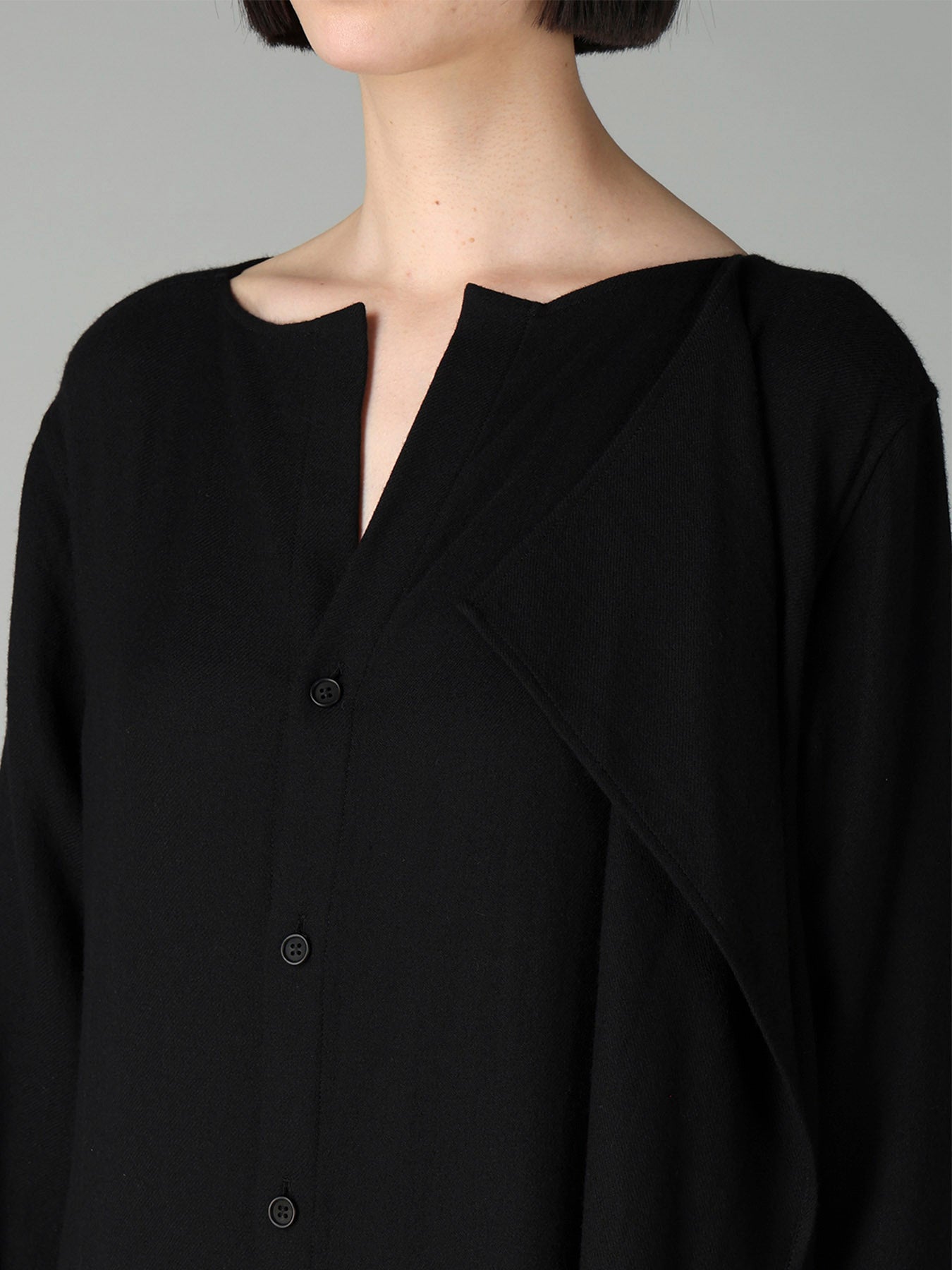 2/72 WOOL VIYELLA RANDOM HEM SHIRTS DRESS B