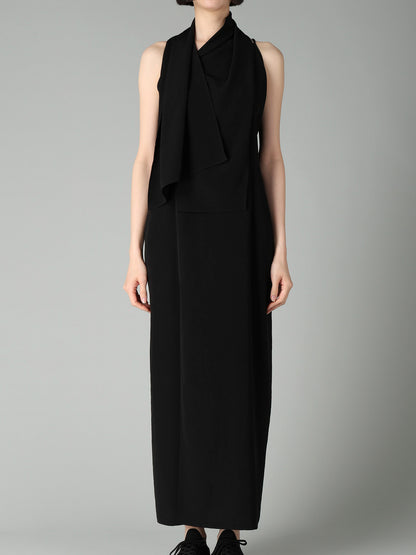 Ta/Pe CREPE DE CHINE STRAP SLIM FIT DRESS