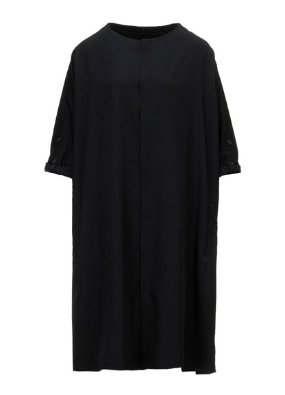 GABARDINE ROUND NECK DRESS