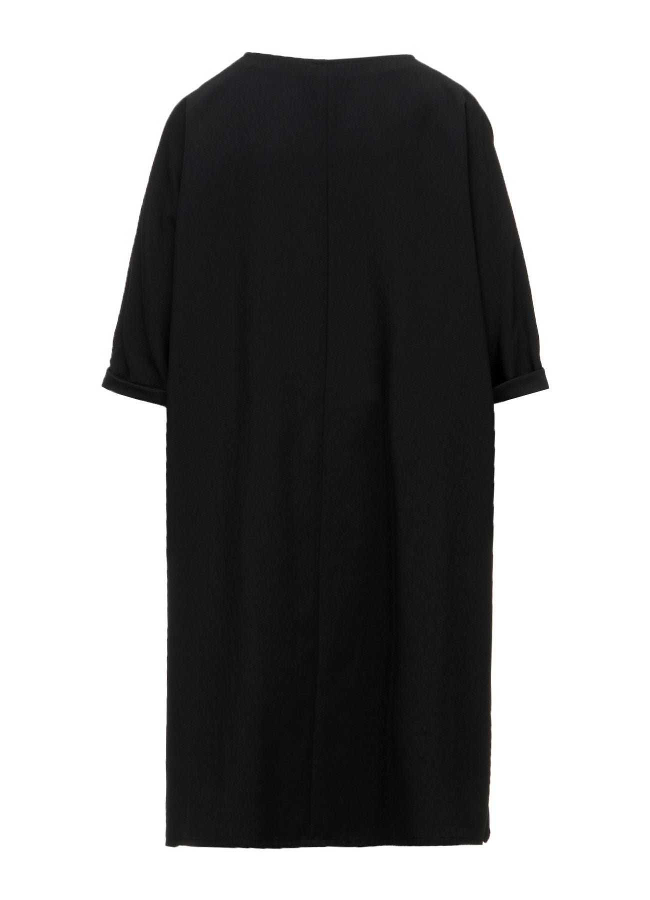 GABARDINE ROUND NECK DRESS