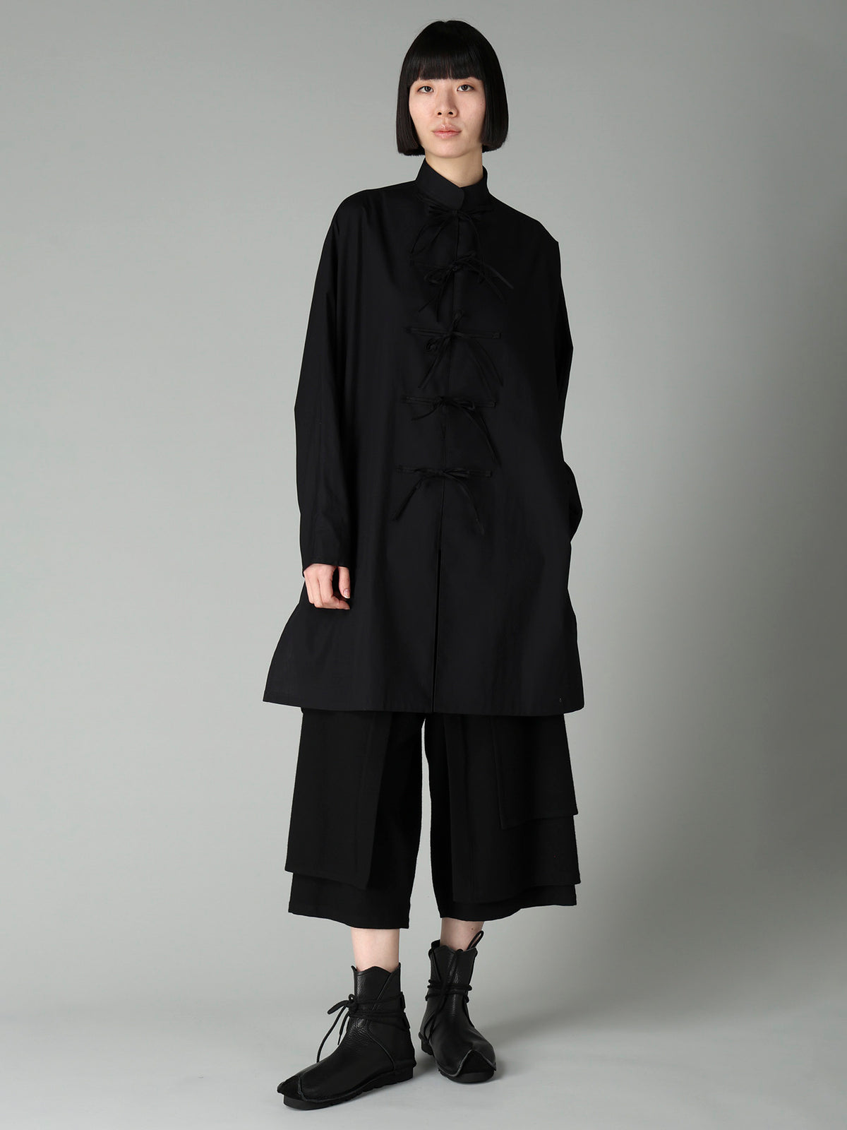 BROAD RIBBON DETAIL LONG DRESS