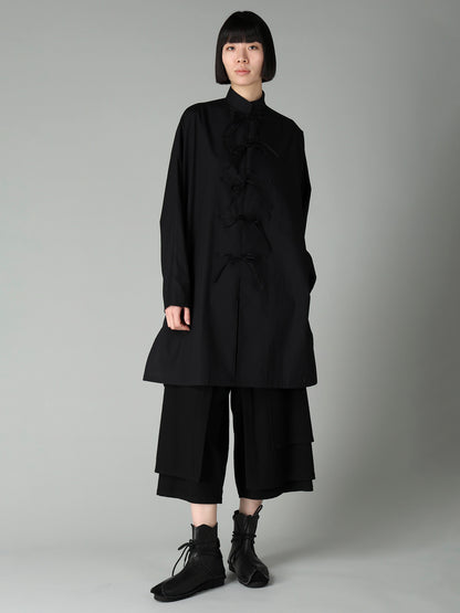 BROAD RIBBON DETAIL LONG DRESS