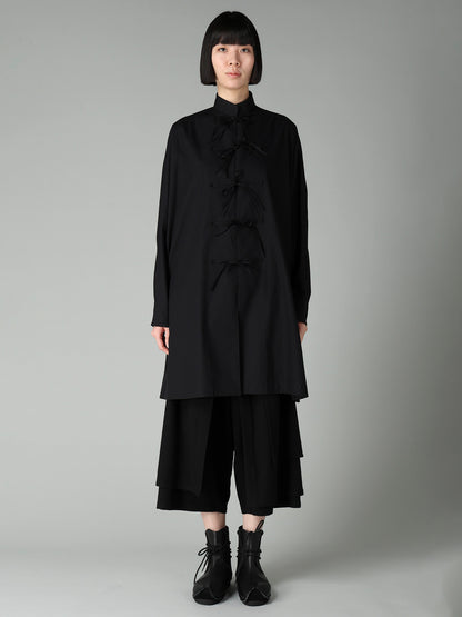 BROAD RIBBON DETAIL LONG DRESS