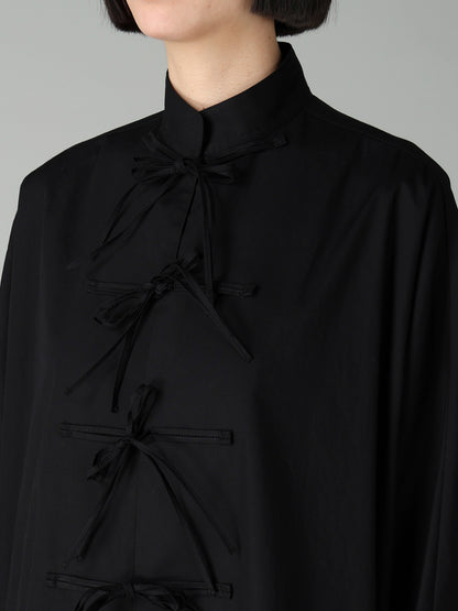 BROAD RIBBON DETAIL LONG DRESS