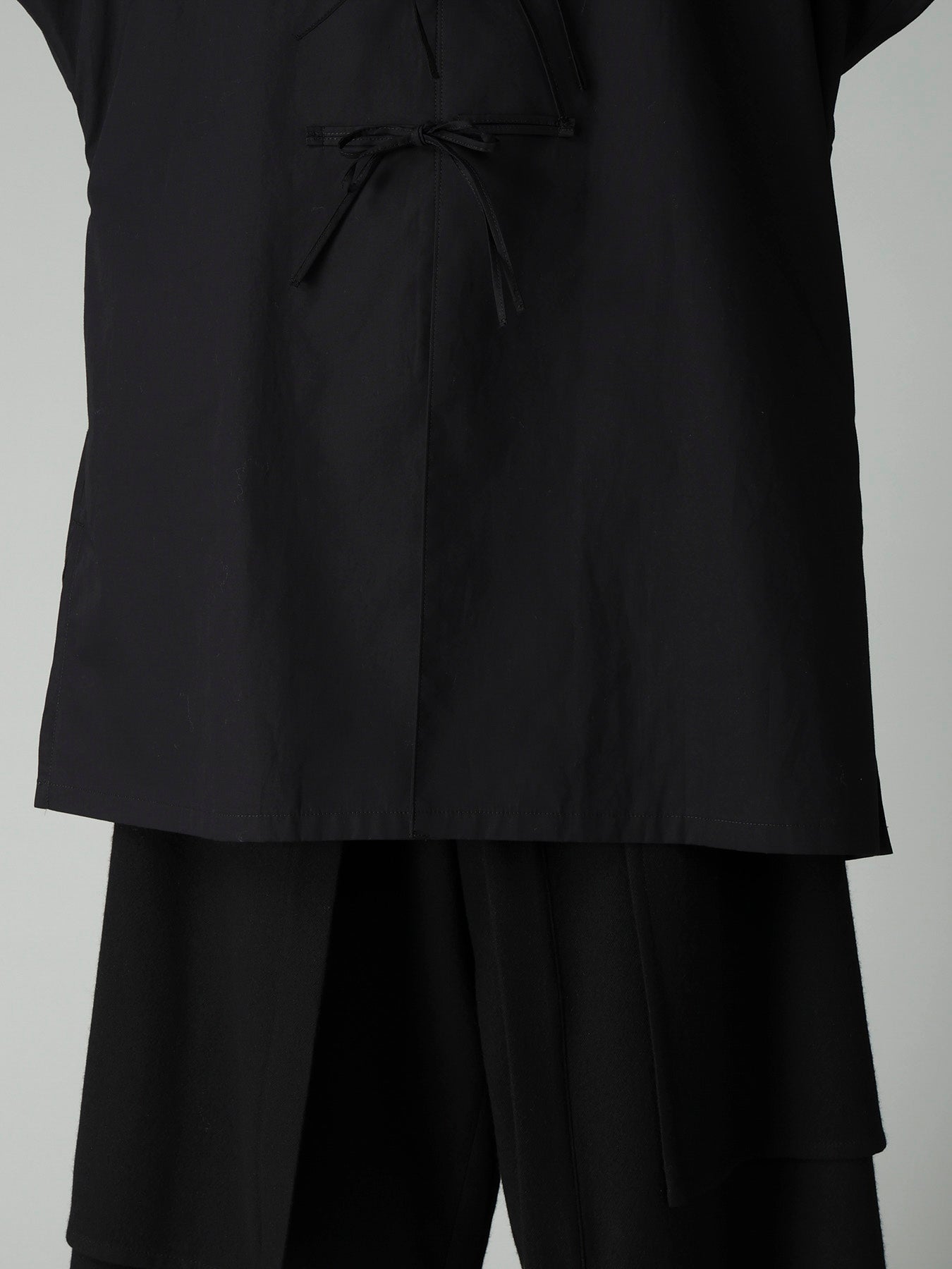 BROAD RIBBON DETAIL LONG DRESS