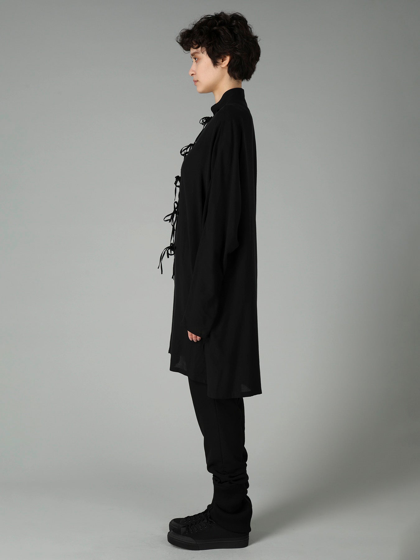 FIBRIL Cu RIBBON DETAIL LONG DRESS