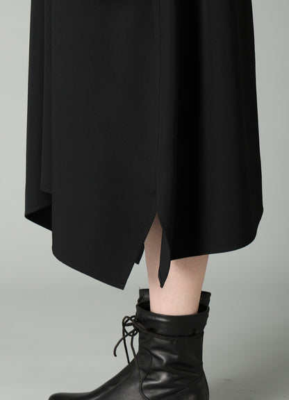 GABARDINE R DRAPE DETAIL SHIRT DRESS