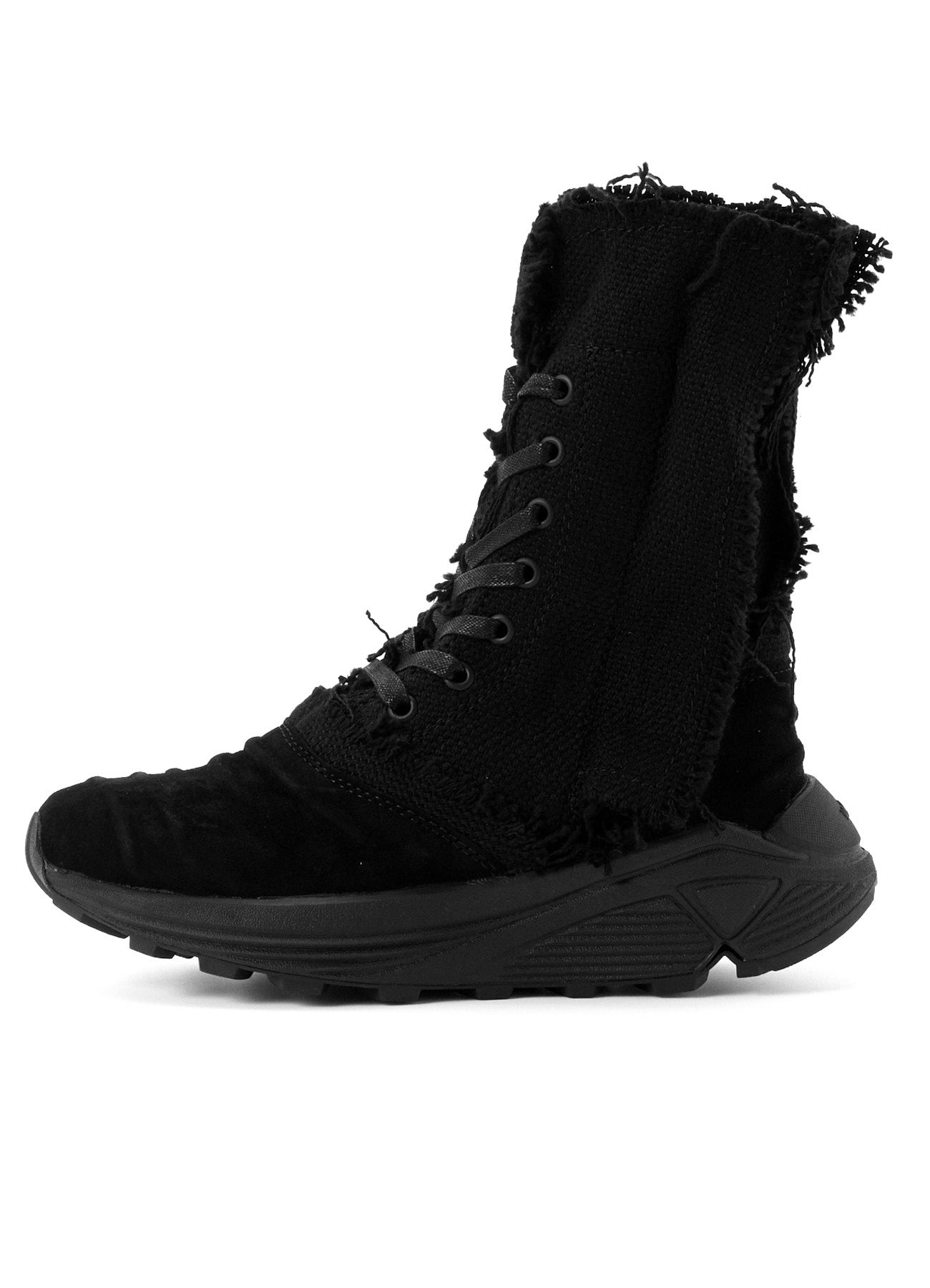 KAHDI/SHEEP SUEDE LACE-UP BOOTS