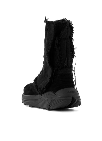 KAHDI/SHEEP SUEDE LACE-UP BOOTS