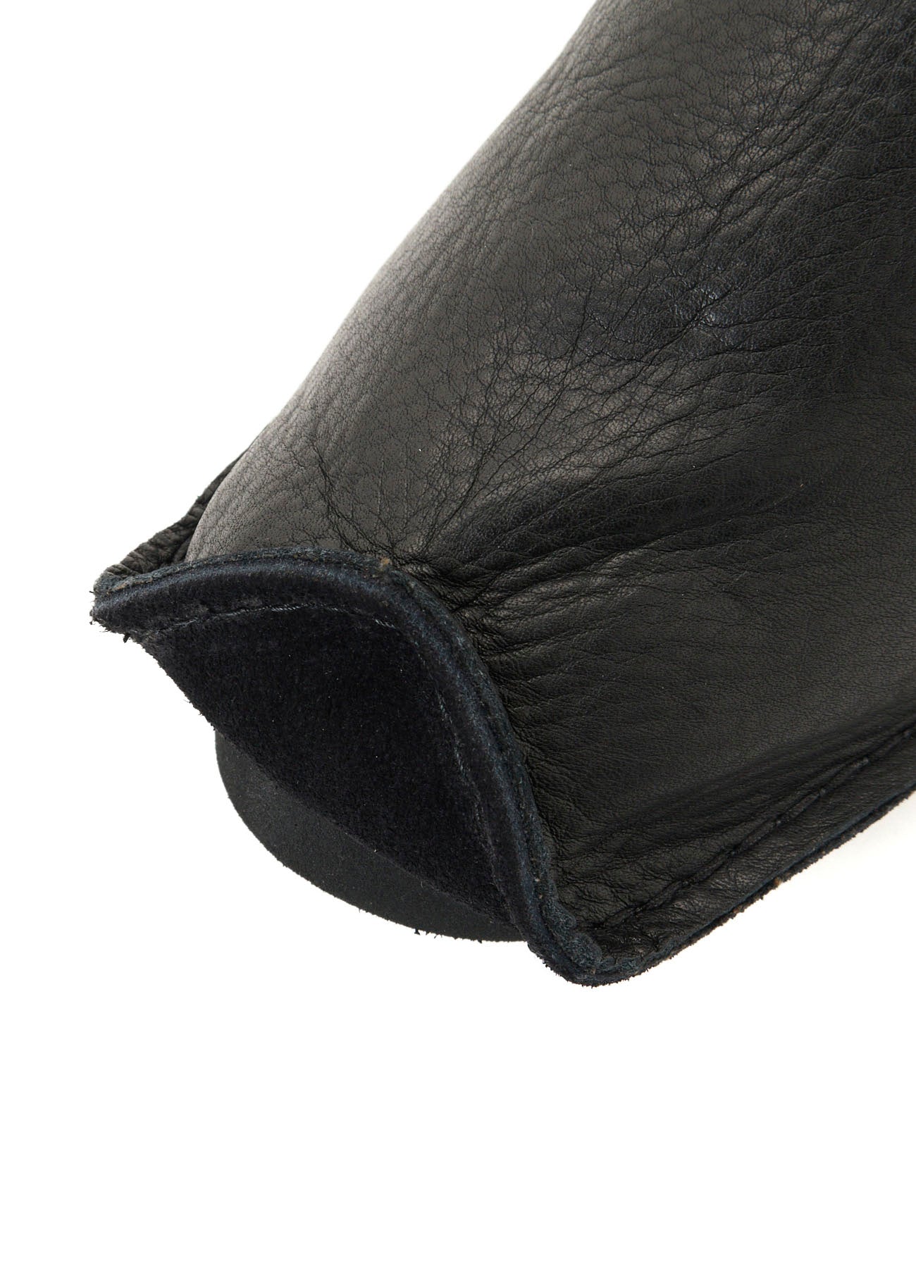 NATURAL SHRINK LEATHER WRAPPED LACE BOOTS
