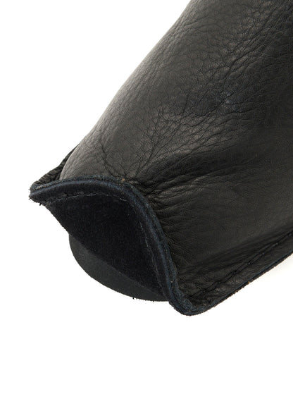 NATURAL SHRINK LEATHER WRAPPED LACE BOOTS