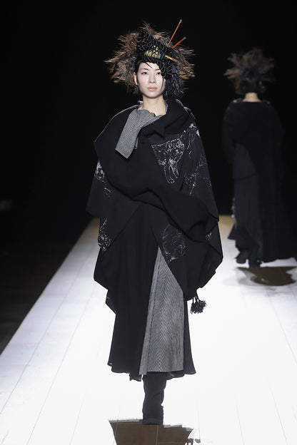 SHEEP SUEDE BK DRAPED BOOTS